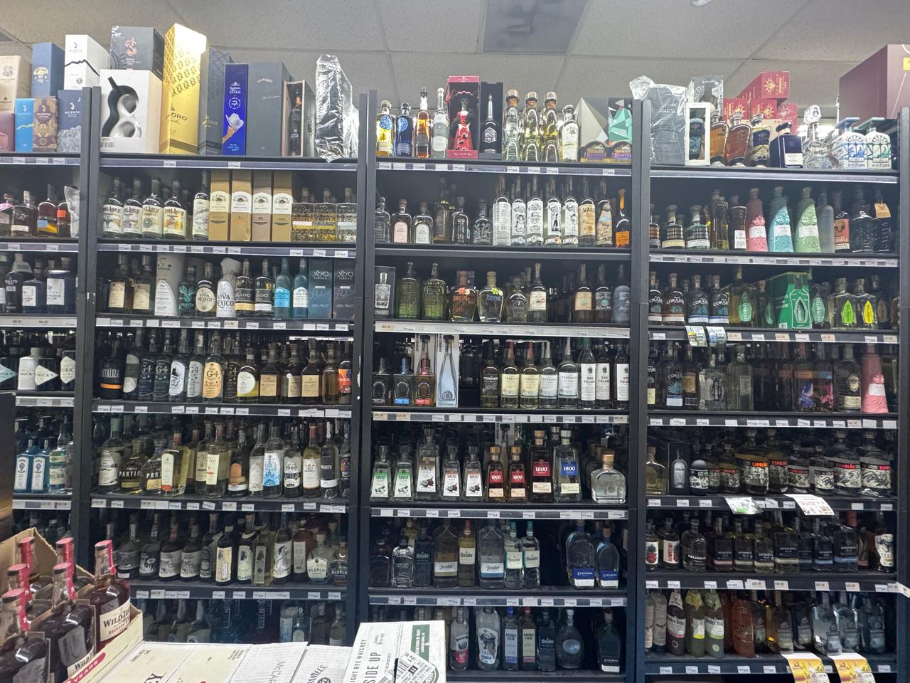 Fireball whisky wall